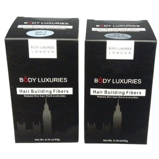 BODY LUXURIES DARK BROWN HAIR BUILDING FIBERS 22GM