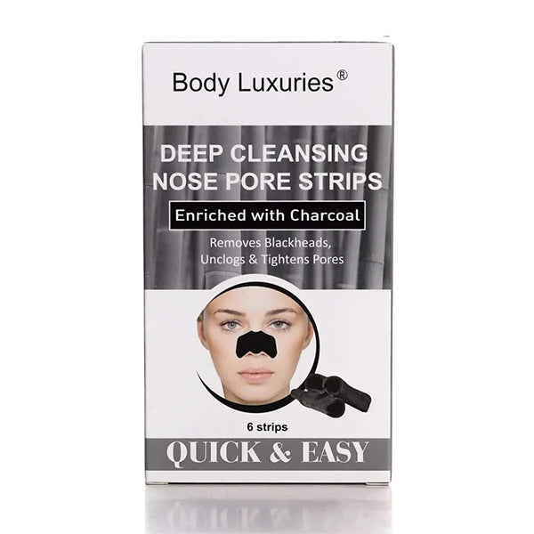 BODY LUXURIES NOSE STRIPS CHARCOAL 6PCS