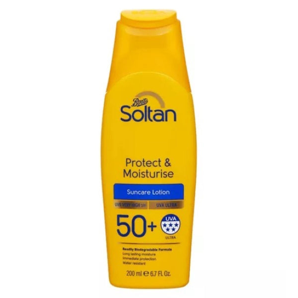 BOOTS PROTECT & MOISTURE SUNCARE LOTION 50+ 200ML