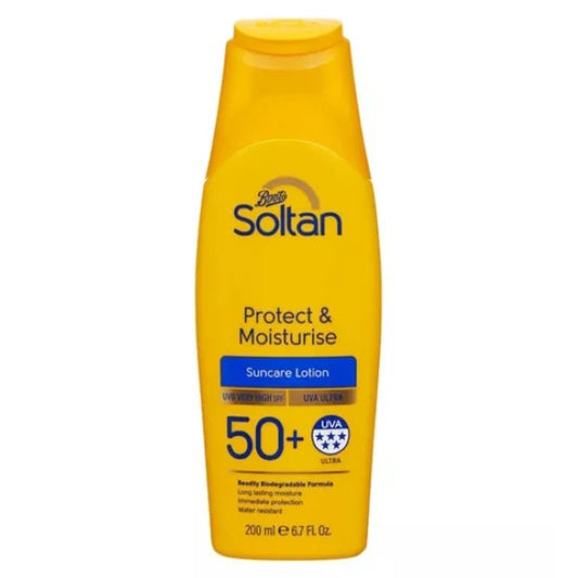 BOOTS PROTECT & MOISTURE SUNCARE LOTION 50+ 200ML