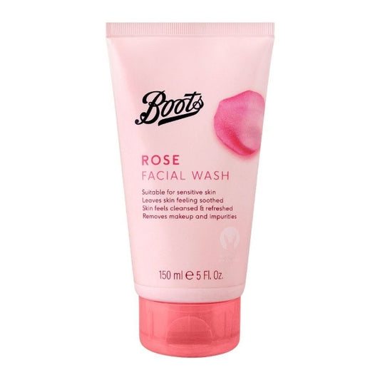 BOOTS ROSE FACIAL WASH 150ML
