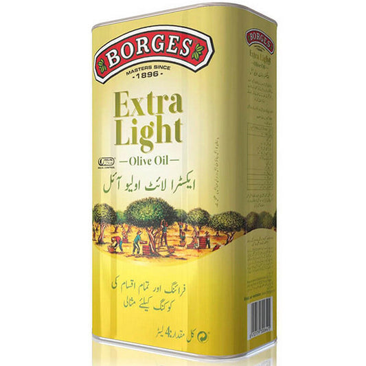 BORGES EXTRA LIGHT OLIVE OIL 4LTR