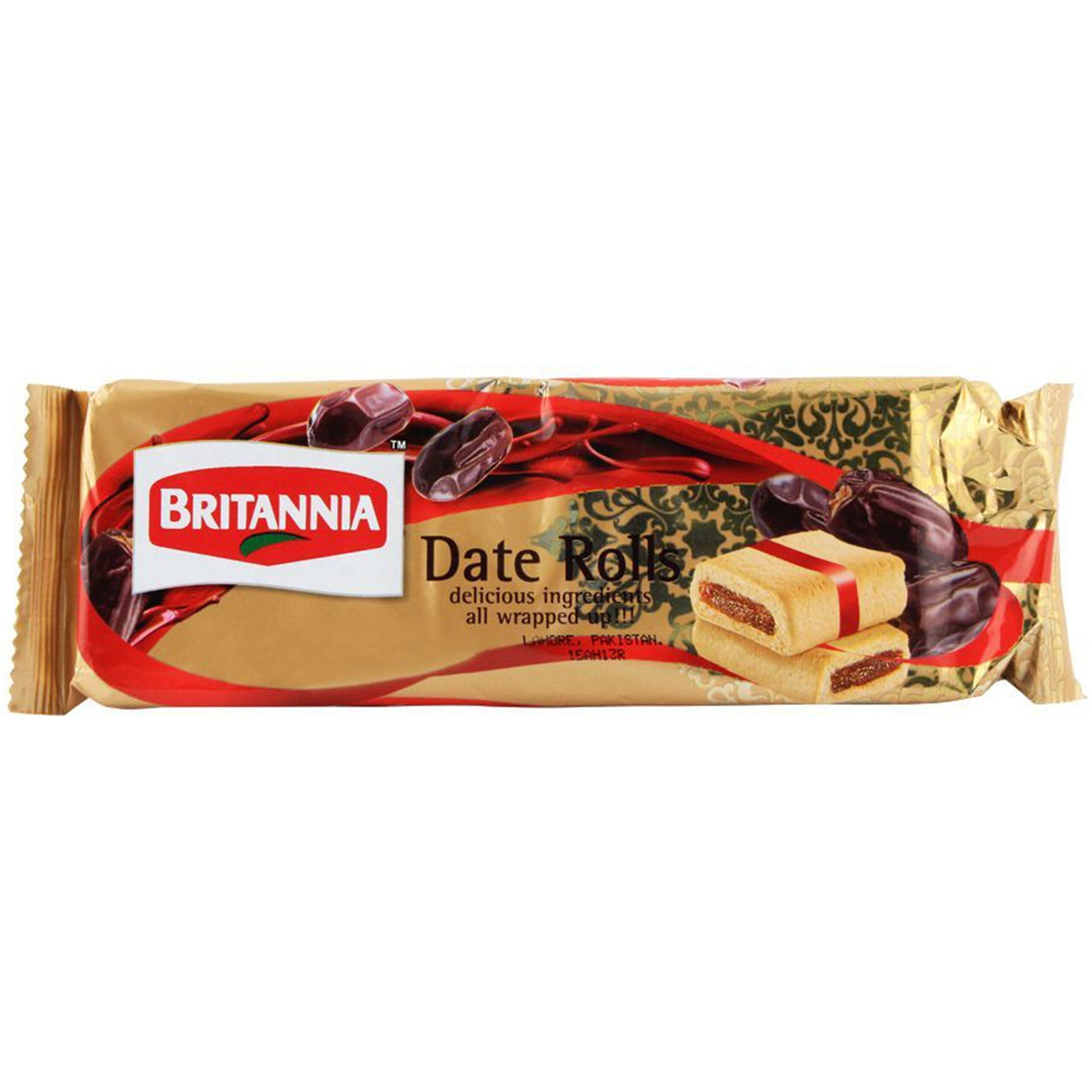 BRITANNIA DATE ROLLS BISCUITS 90G