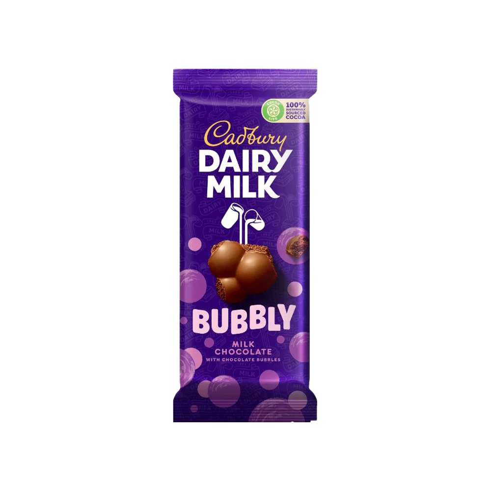 CADBURY DAIRY MILK BUBBLY MILK CHOCOLATE 87G