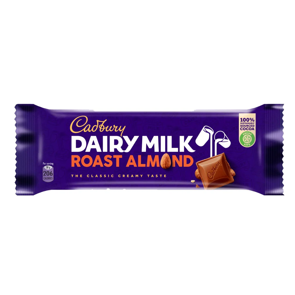 CADBURY DAIRY MILK ROASTED ALMOND 38G