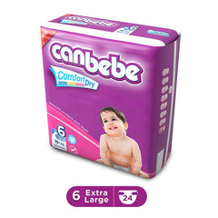 CANBEBE 6 EXTRA LARGE 16+KG 24PCS DIAPER