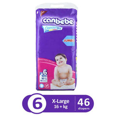 CANBEBE JUMBO 6 EXTRA LARGE 16+KG 46PCS