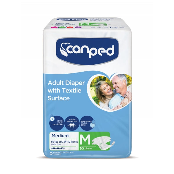 CANPAD ADULT DIAPER MEDIUM 10PCS