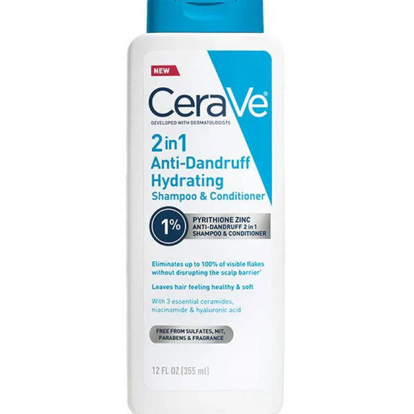 CeraVe 2-in-1 Anti Dandruff Hydrating Shampoo & Conditioner 355ML
