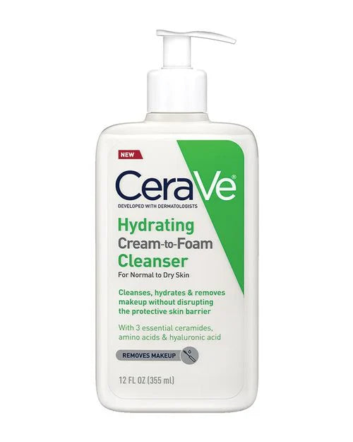 CeraVe Hydrating Cream to Foam Cleanser Normal to Dry – Cream to Foam Cleanser 237ML