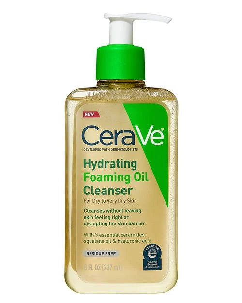 CeraVe Hydrating Foaming Oil Cleanser Dry to Very Dry Skin – Foaming Oil Cleanser 237ML