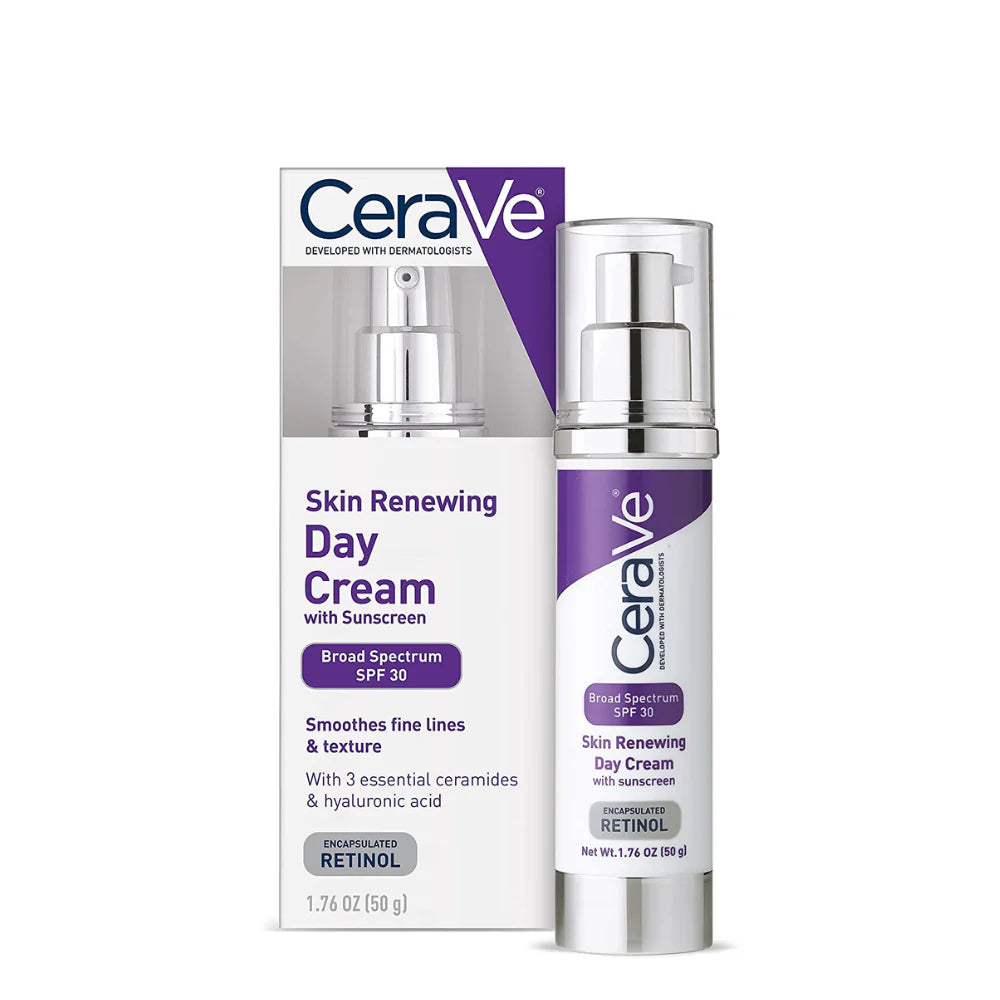 CeraVe Skin Renewing Day Cream SPF 30 50g | Anti-Aging Moisturizer with Sunscreen
