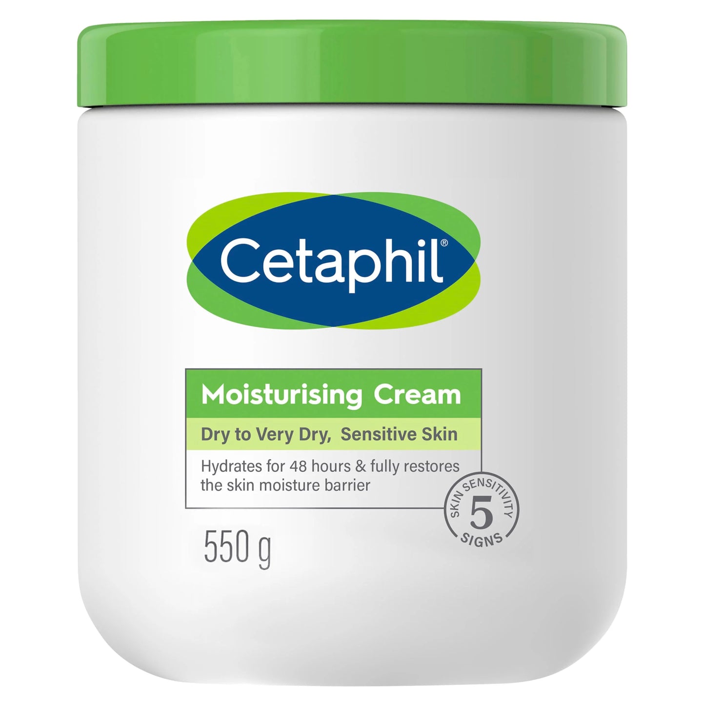 Cetaphil Moisturising Cream 550g – Intensive Hydration for Dry & Sensitive Skin