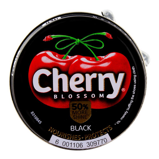 CHERRY BLOSSOM BLACK SHOE POLISH 90ML