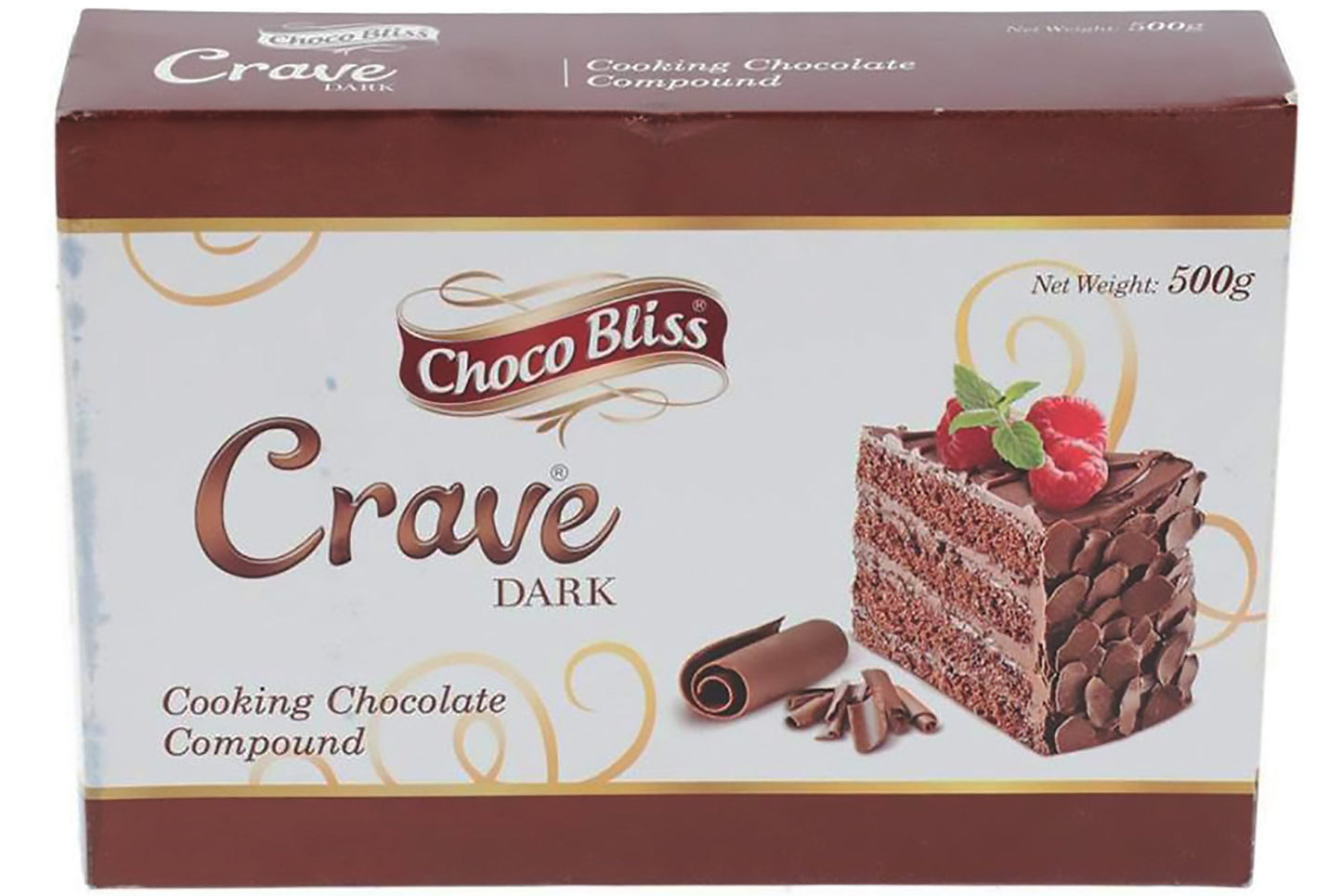 Choco Bliss Crave Chocolate Compound 500g – Baking & Cooking Chocolate for Cakes, Brownies & Desserts