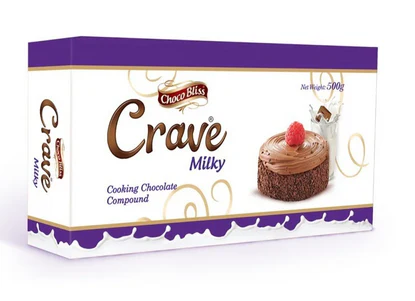 Choco Bliss Crave Milky Chocolate Compound 500g – Baking & Cooking Chocolate for Cakes, Cookies & Desserts