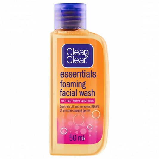 CLEAN & CLEAR ESSENTIALS FOAMING FACE WASH 50ML 