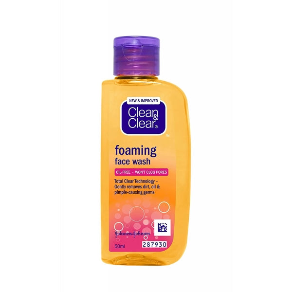 CLEAN & CLEAR FOAMING FACE WASH 50ML