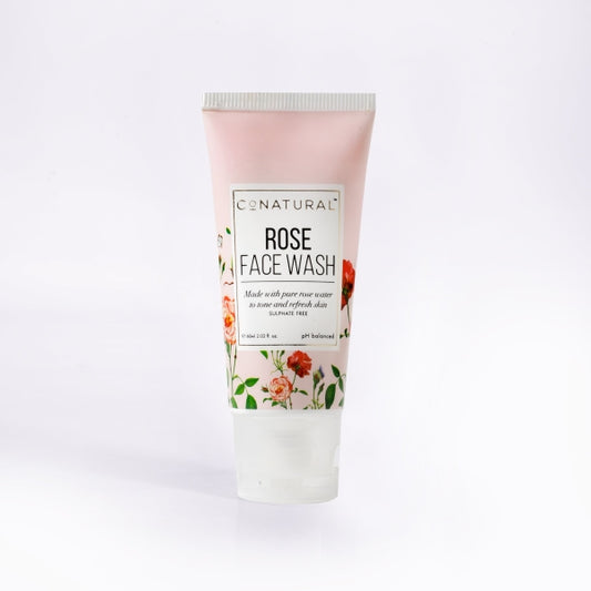 CO NATURAL ROSE FACE WASH 60ML