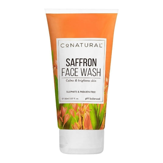 CO NATURAL SAFFRON FACE WASH CALMS & BRIGHTENS SKIN 150ML