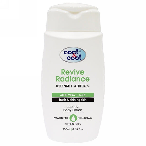 COOL&COOL REVIVE RADIANCE ALOE VERA+MILK BODY LOTION 250ML