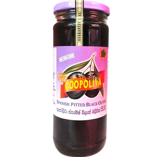 COOPOLIVA PITTED BLACK OLIVES 227G