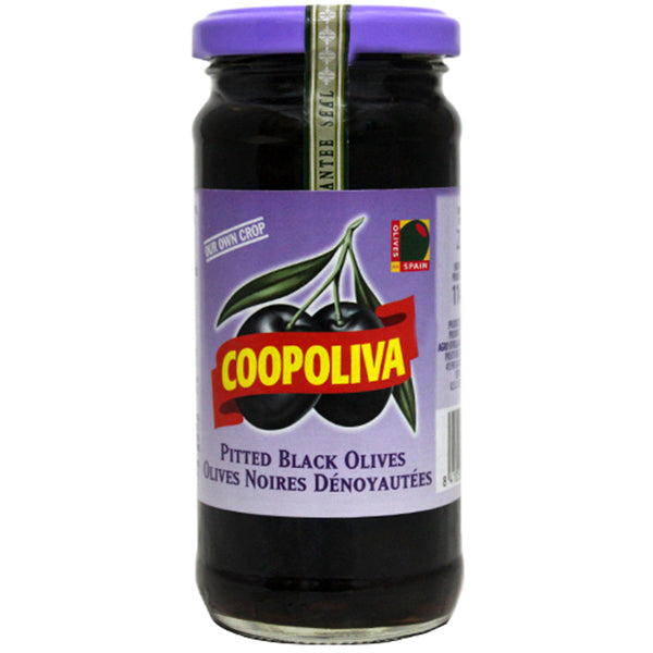 COOPOLIVA PITTED BLACK OLIVES 70G