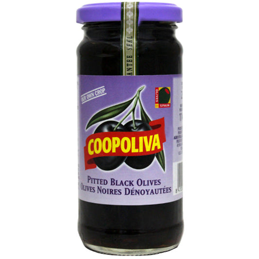 COOPOLIVA PITTED BLACK OLIVES 70G