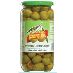 COOPOLIVA PITTED GREEN OLIVES 227G