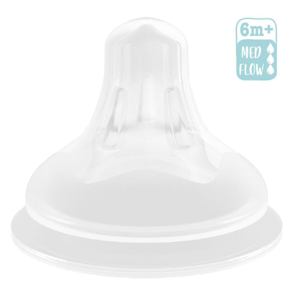 CUDDLES NIPPLE SILICONE 6M+