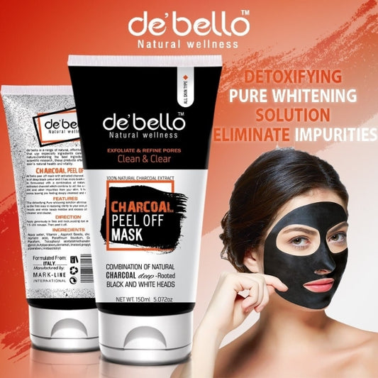 DEBELLO CHARCOAL PEEL OFF MASK 150ML