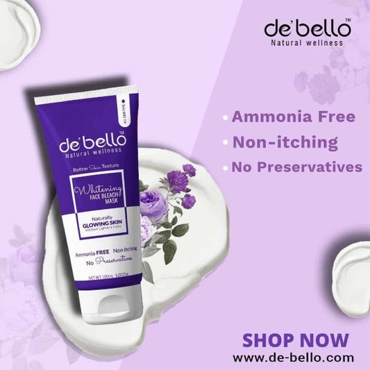 DEBELLO WHITENING FACE BLEACH MASK 150ML