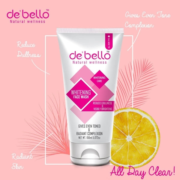 DEBELLO WHITENING FACE WASH 150ML