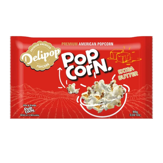 DELIPOP POP CORN EXTRA BUTTER 90G