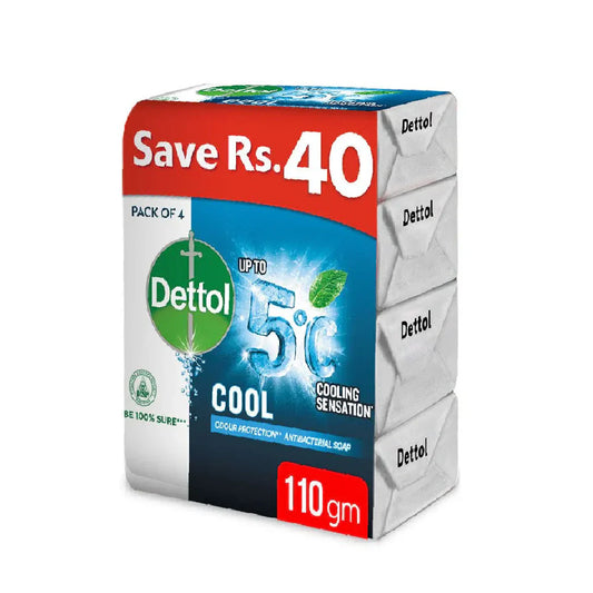 DETTOL COOL SOAP 4PCS PACK SAVE RS40