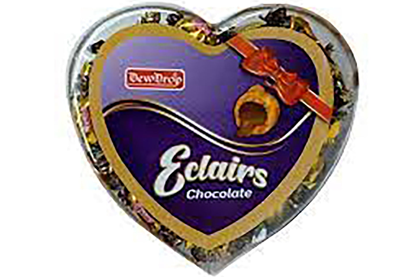 DEWDROP ECLAIRS CRYSTAL HEART MILKY CANDY 292GM