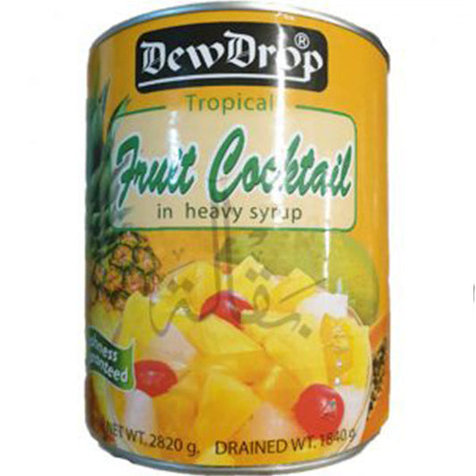 DEWDROP FRUIT COCKTAIL IN HEAVY SYRUP 2.82KG