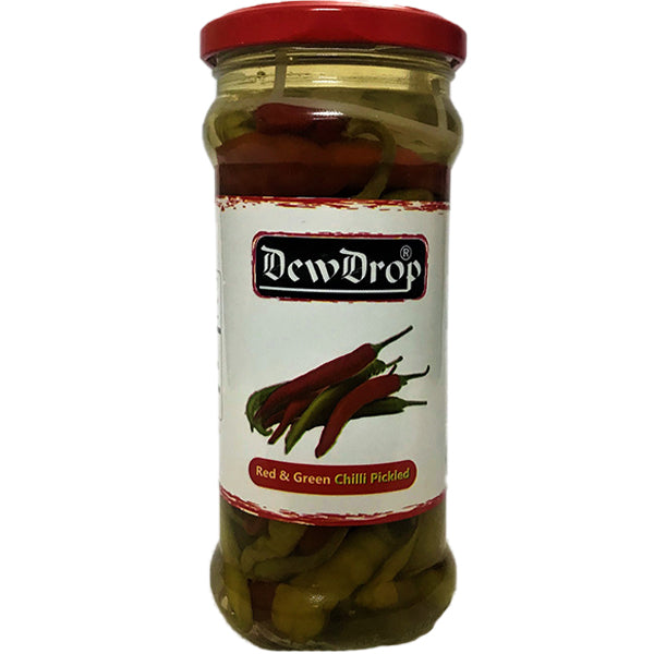 DEWDROP PICKLE RED & GREEN CHILLI PICKLE 420G