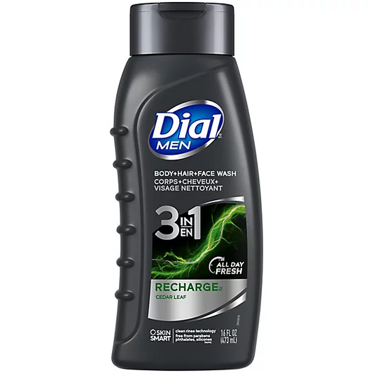 DIAL MEN BODY WASH 3IN1 RECHARGE 473ML