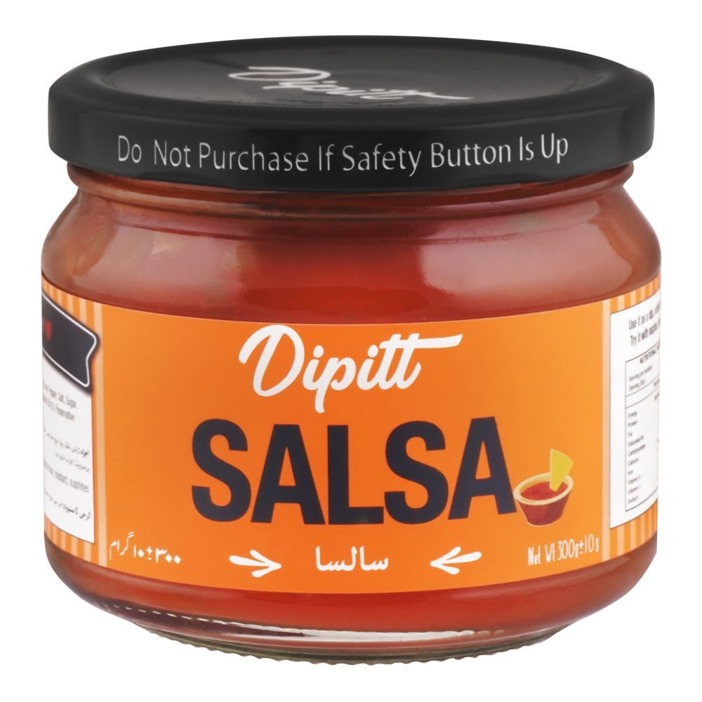 Dipitt Salsa Sauce 300g | Tomato Salsa Dip for Nachos, Tacos & Snacks
