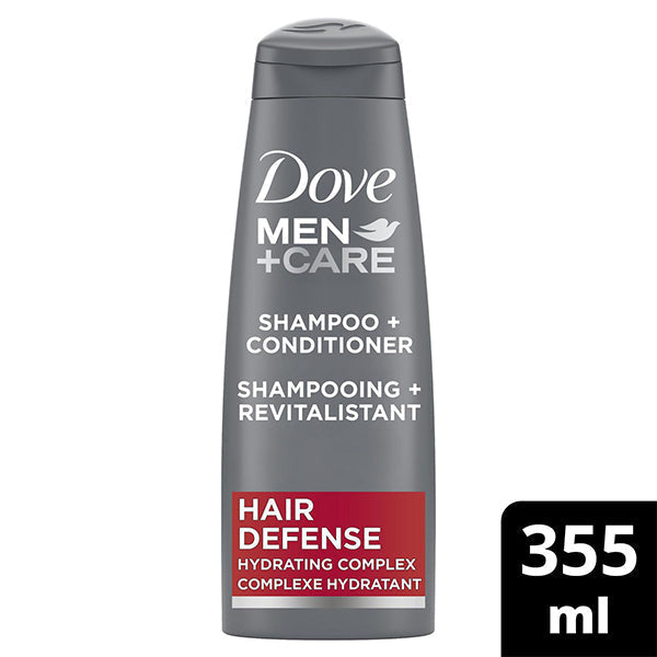 DOVE MEN+CARE 2IN1 SHAMPOO+CONDITIONER HAIR DEFFENSE 355ML