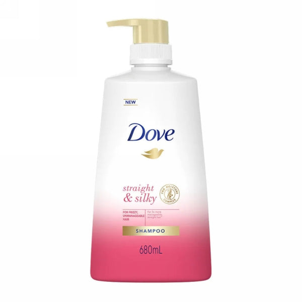 DOVE STRAIGHT & SILKY HAIR SHAMPOO 680ML IMP
