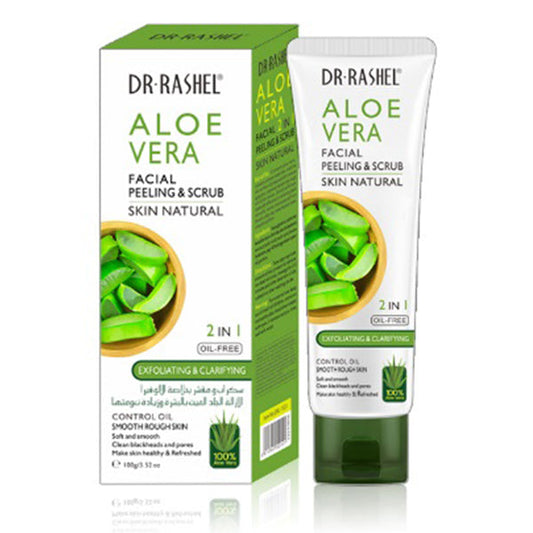 DR.RASHEL ALOE VERA FACIAL PEELING & SCRUB 2IN1 OIL FREE 100GM