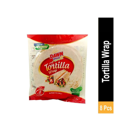 DAWN Tortilla Wrap 8PCS – Soft Flour Tortillas for Wraps, Burritos, Tacos & Sandwiches