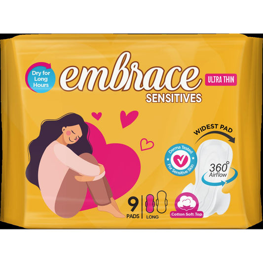 EMBRACE ESSENTIALS ULTRA THIN LONG 9 PADS