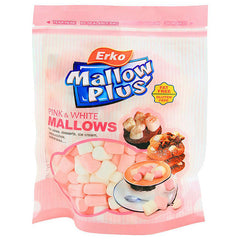 ERKO MALLOW PLUS PINK & WHITE MALLOWS 100GM