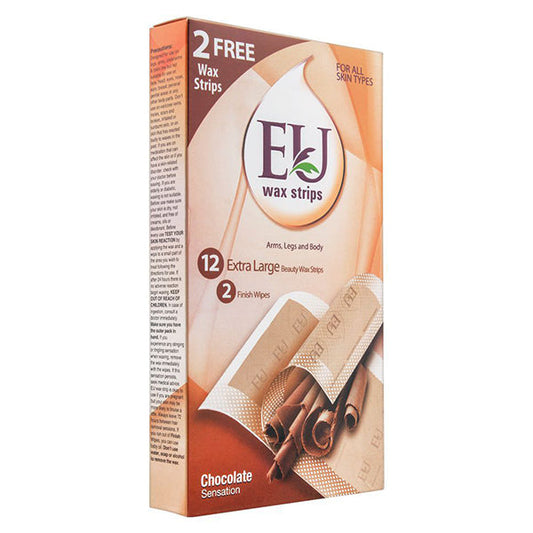 EU WAX STRIPS CHOCOLATE SENSATION 12PCS
