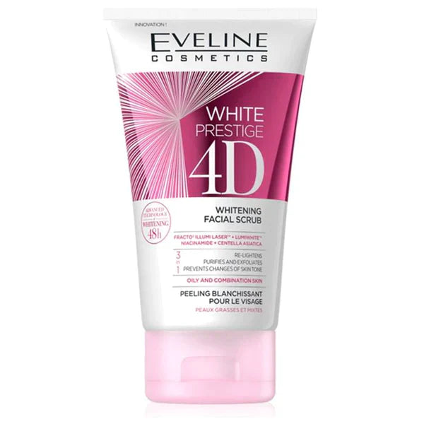 EVELINE WHITE PRESTIGE 4D FACIAL SCRUB 150ML