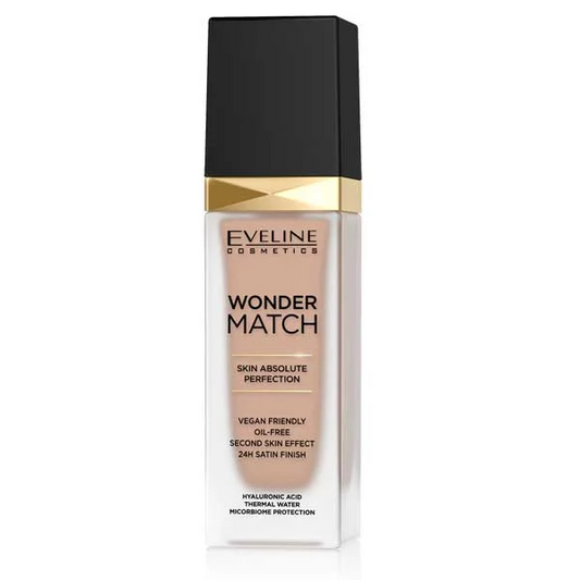 Eveline Wonder Match Foundation 30ML – 15 Natural | Medium Coverage, Natural Finish