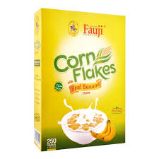 FAUJI CORN FLAKES REAL BANANA PUREE 250G